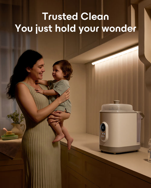 Baby Bottle Washer Pro, Sterilizer & Dryer - All in One Bottle Cleaner for 6 Bottles