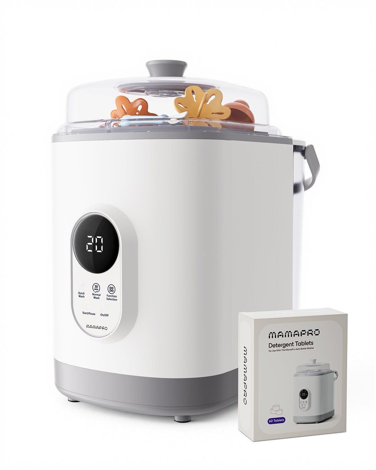 Baby Bottle Washer Pro, Sterilizer & Dryer - All in One Bottle Cleaner for 6 Bottles