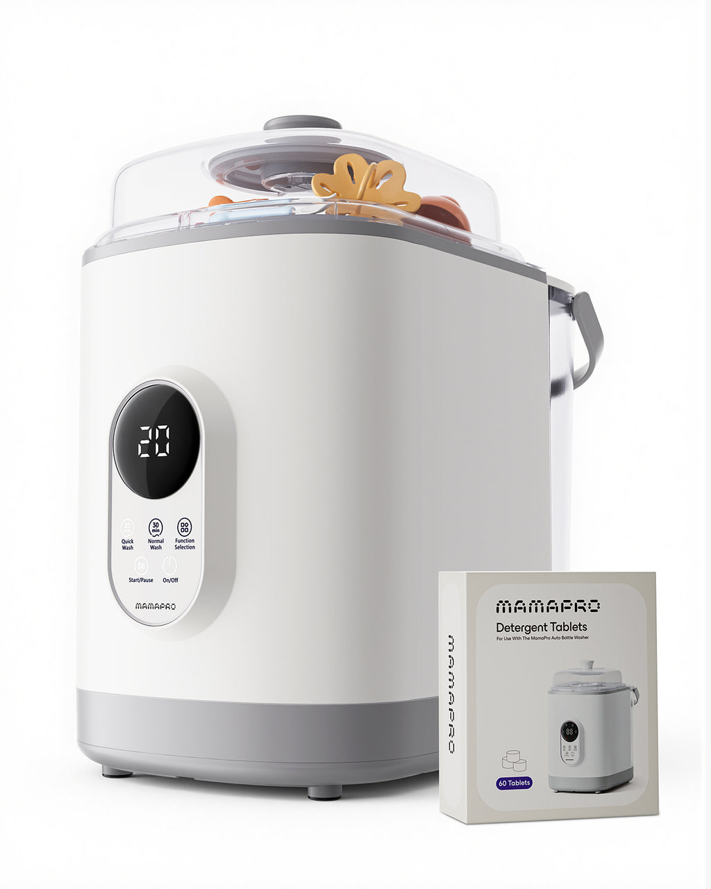 Baby Bottle Washer Pro, Sterilizer & Dryer - All in One Bottle Cleaner for 6 Bottles