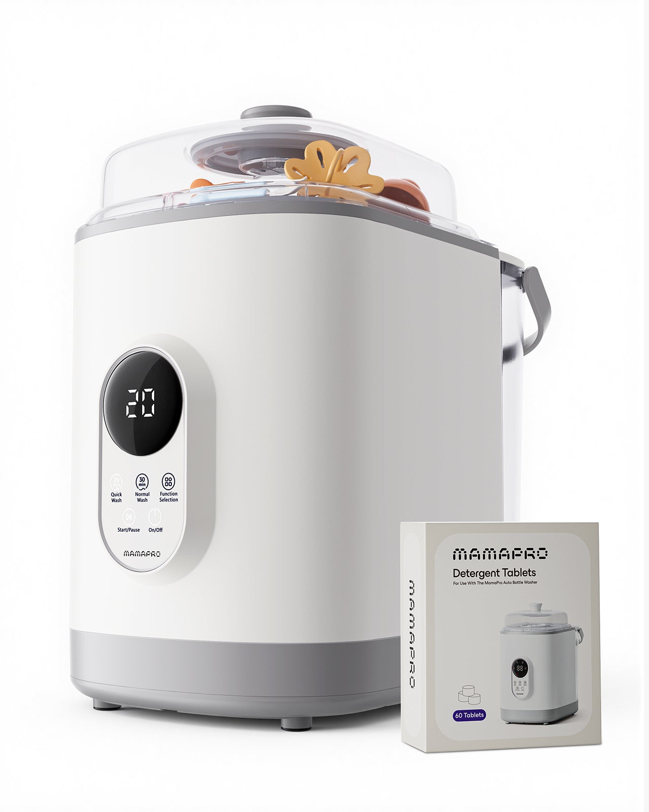 Baby Bottle Washer Pro, Sterilizer & Dryer - All in One Bottle Cleaner for 6 Bottles