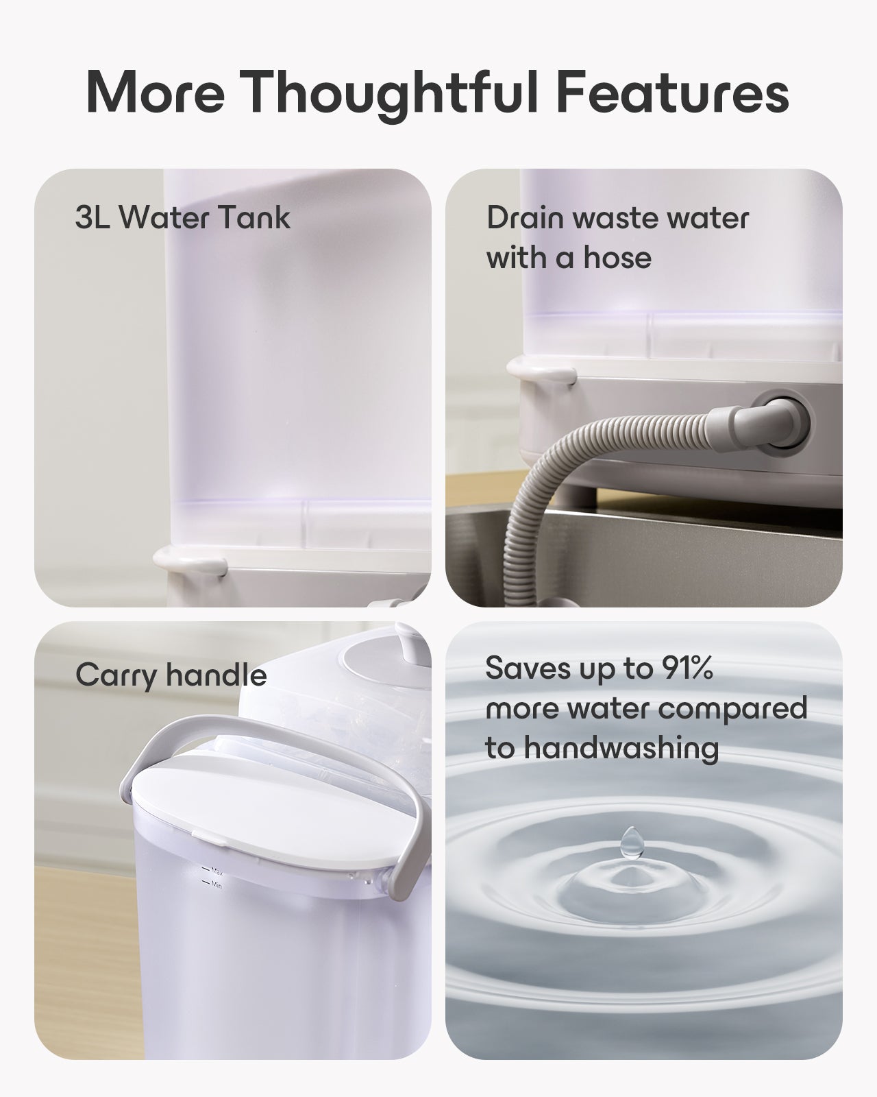 Baby Bottle Washer Pro, Sterilizer & Dryer - All in One Bottle Cleaner for 6 Bottles